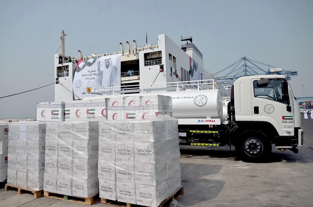 UAE Sends Ninth Humanitarian Ship to Gaza