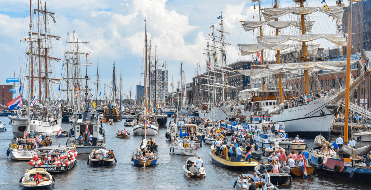 Amsterdam Tall Ships Parade Captivates Spectators