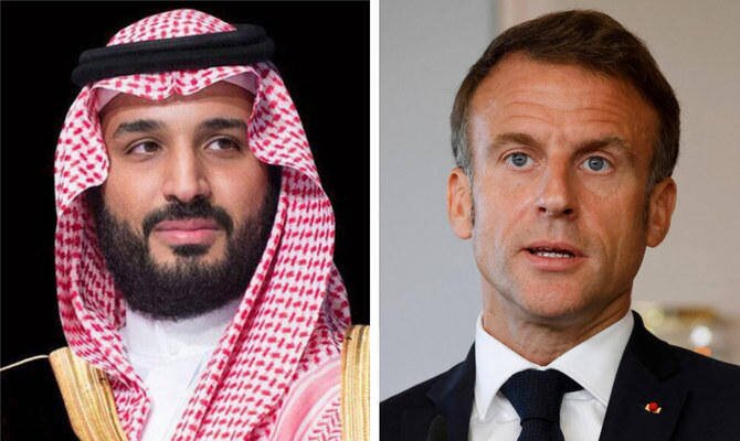 Saudi Crown Prince and French President Discuss Palestine Situation