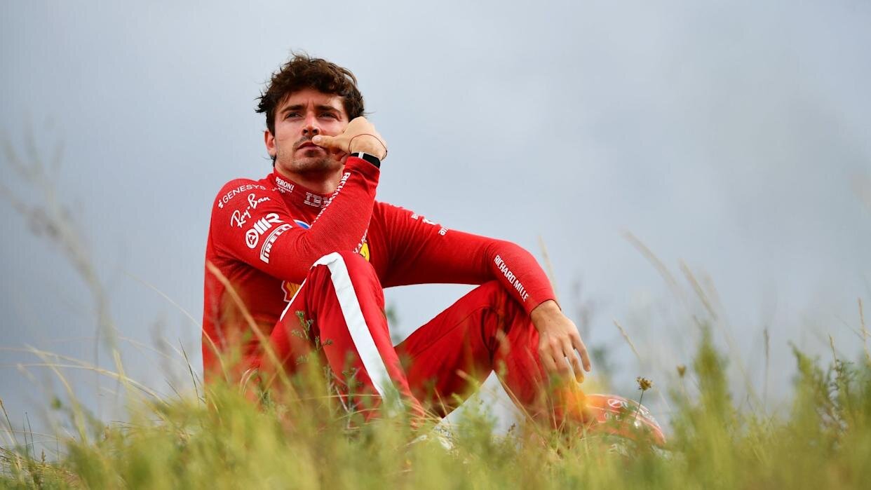 Charles Leclerc Photographed After Race Disappointment