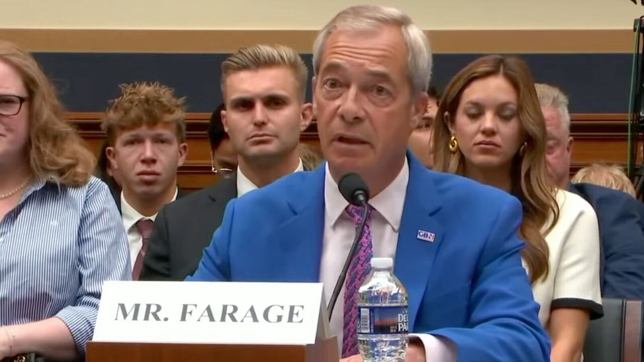 Nigel Farage Tells U.S. Lawmakers UK Is 'Like North Korea' on Free Speech
