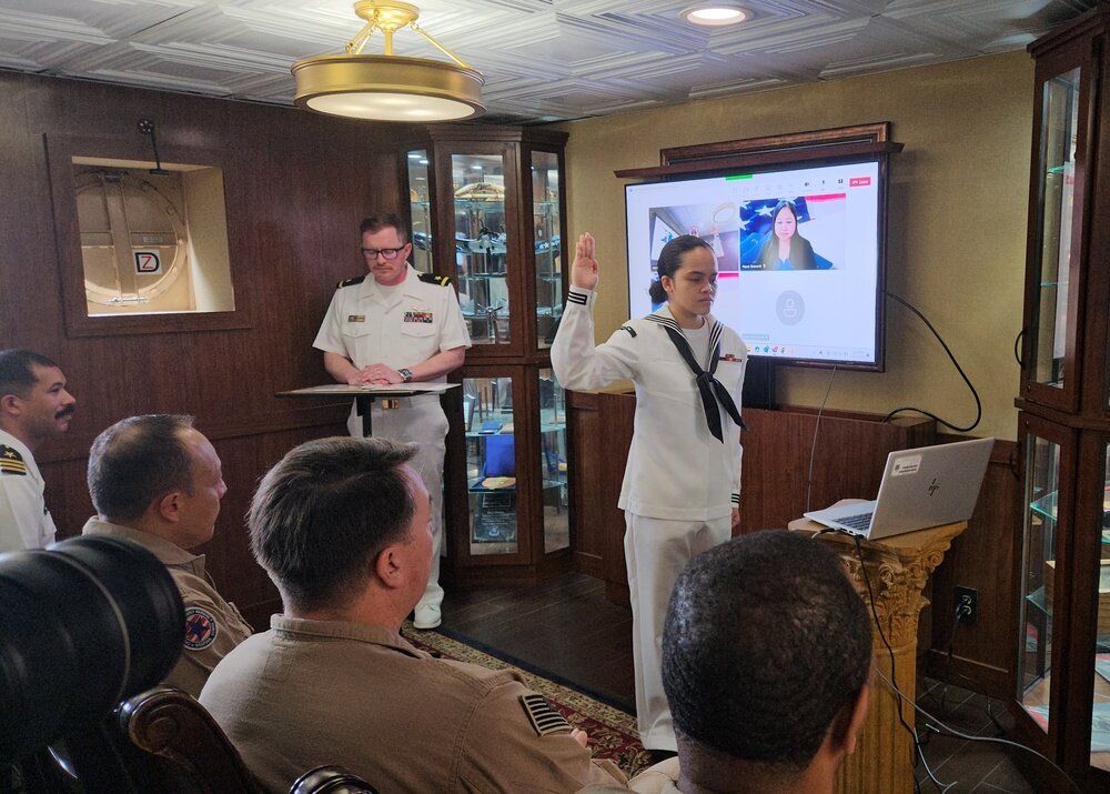 Filipino Sailor Earns U.S. Citizenship While Serving in the Fleet