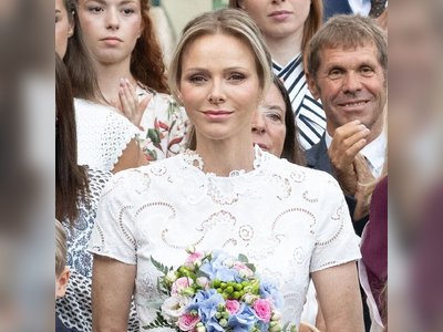 Princess Charlene Attends Monaco’s Annual Picnic in White Lace