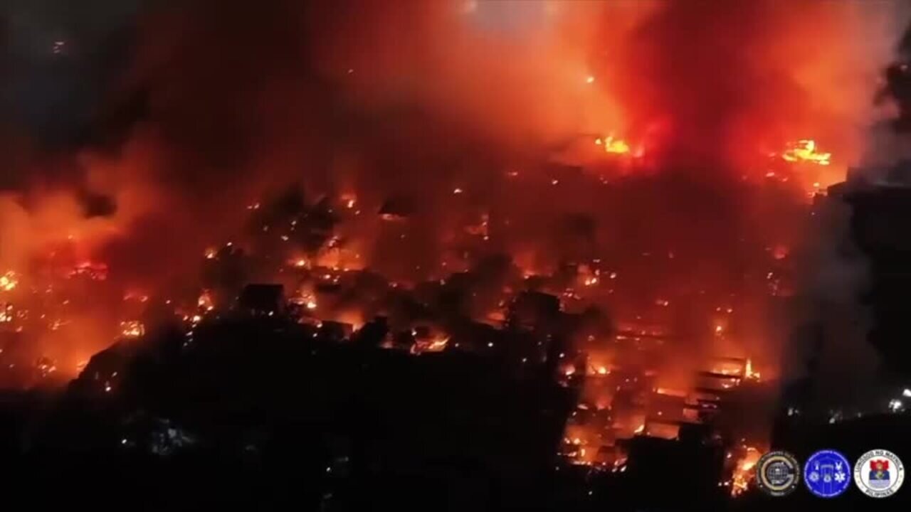 Massive Fire in Manila Displaces Over 1,000 Residents