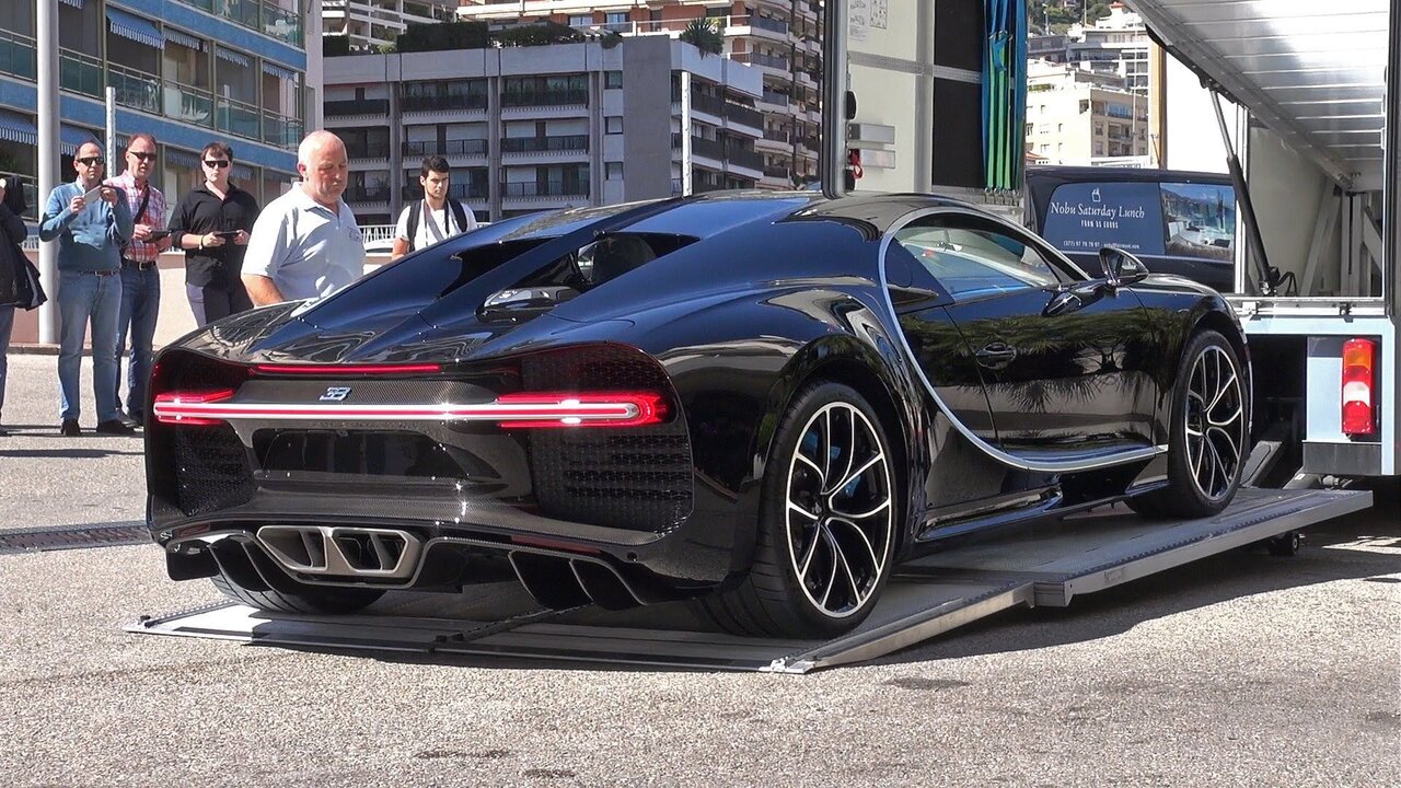 Rare Bugatti Chiron Unloaded in Monaco