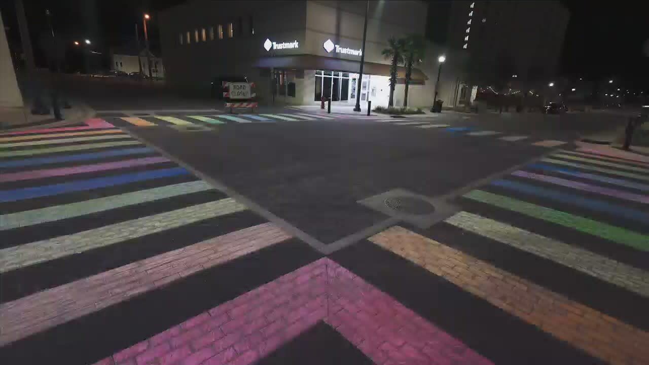 Rainbow Crosswalks Painted in Downtown Panama City