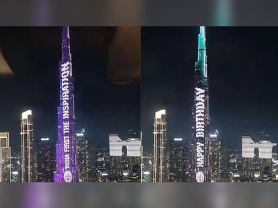 Burj Khalifa Lights Up to Celebrate Prime Minister Modi’s Birthday