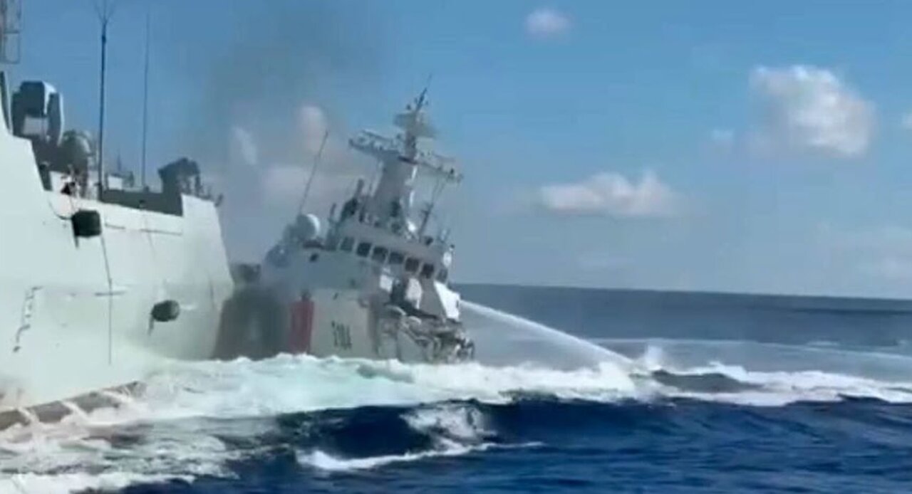 Philippine and Chinese Ships Collide in South China Sea