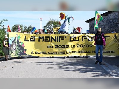Le projet de déchets nucléaires français suscite des manifestations