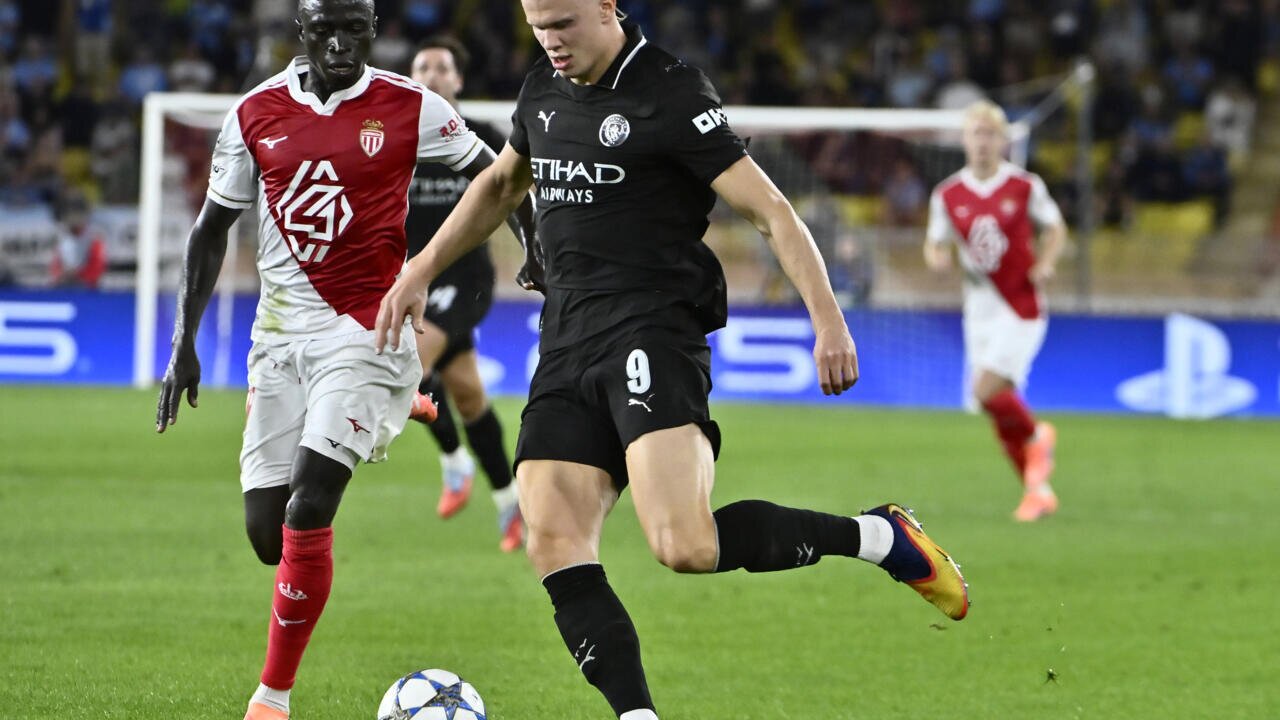 Haaland Scores Twice but City Denied by Monaco