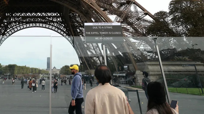 Mass Strikes Shut Down Eiffel Tower in Paris