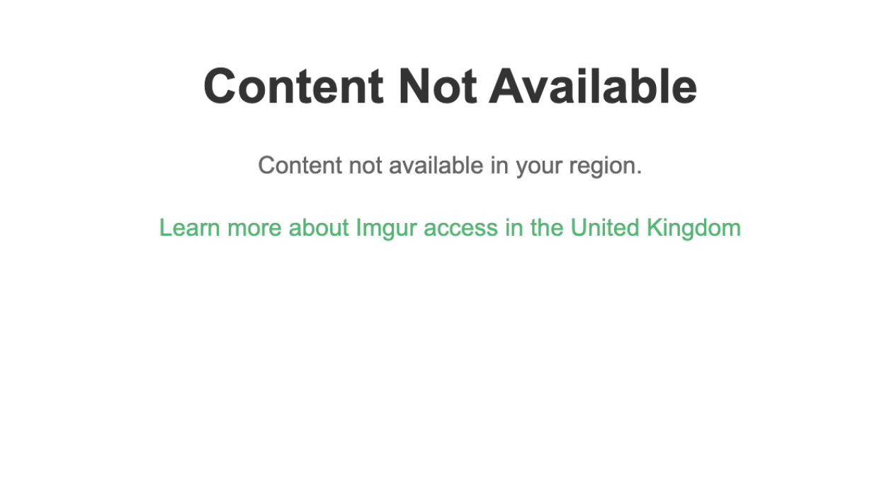 Imgur Blocked Across the United Kingdom