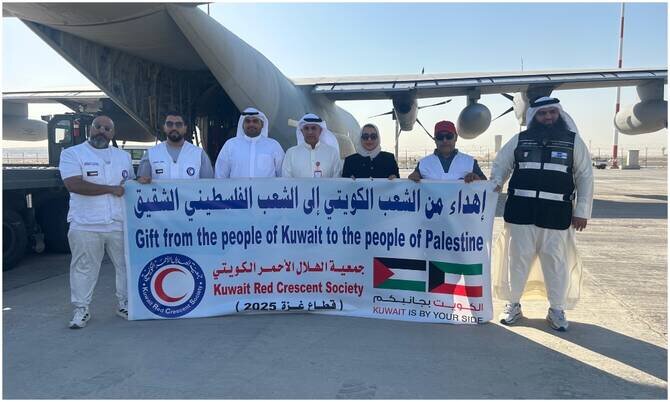 Kuwait Dispatches 16th Relief Aircraft to Aid Palestinians in Gaza