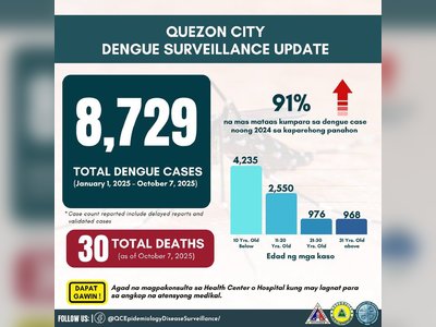 Dengue Cases in Quezon City Nearly Double in 2025