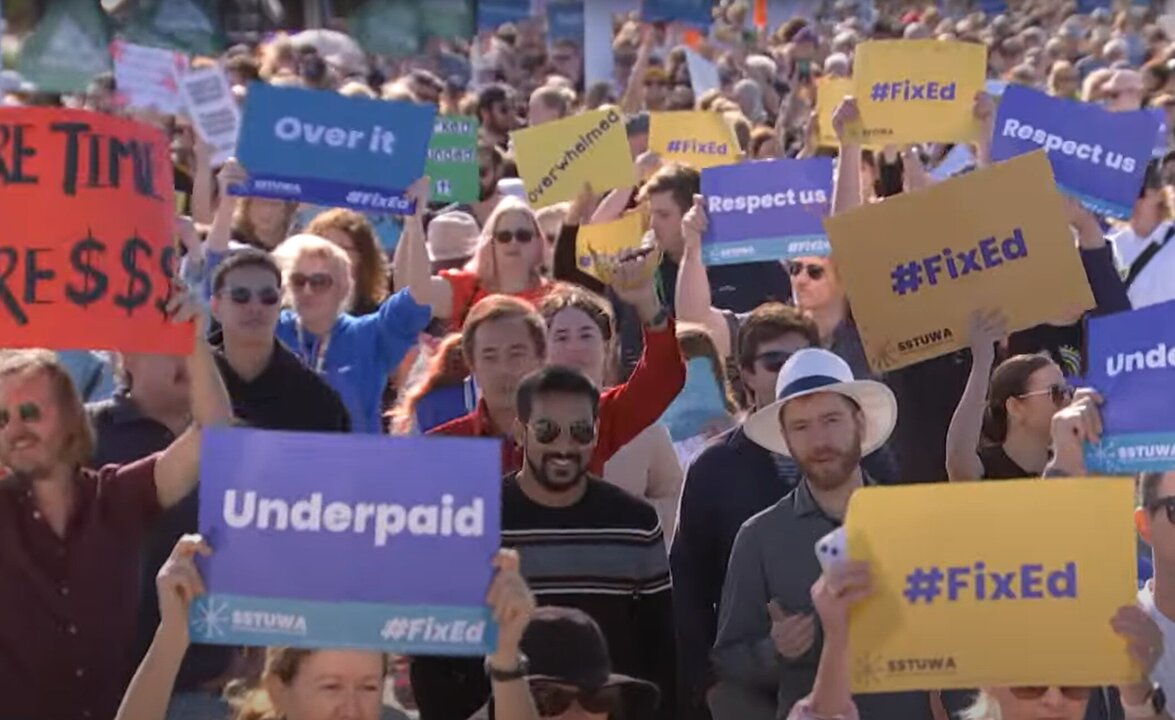 Australian Teachers Strike Over Pay and Conditions