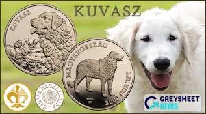 Hungary Honors the Kuvasz in Latest Coin Release from National Dog Series
