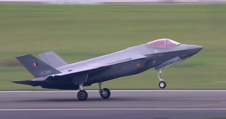 Belgium Welcomes Arrival of First F-35A Fighter Jet at Florennes Air Base