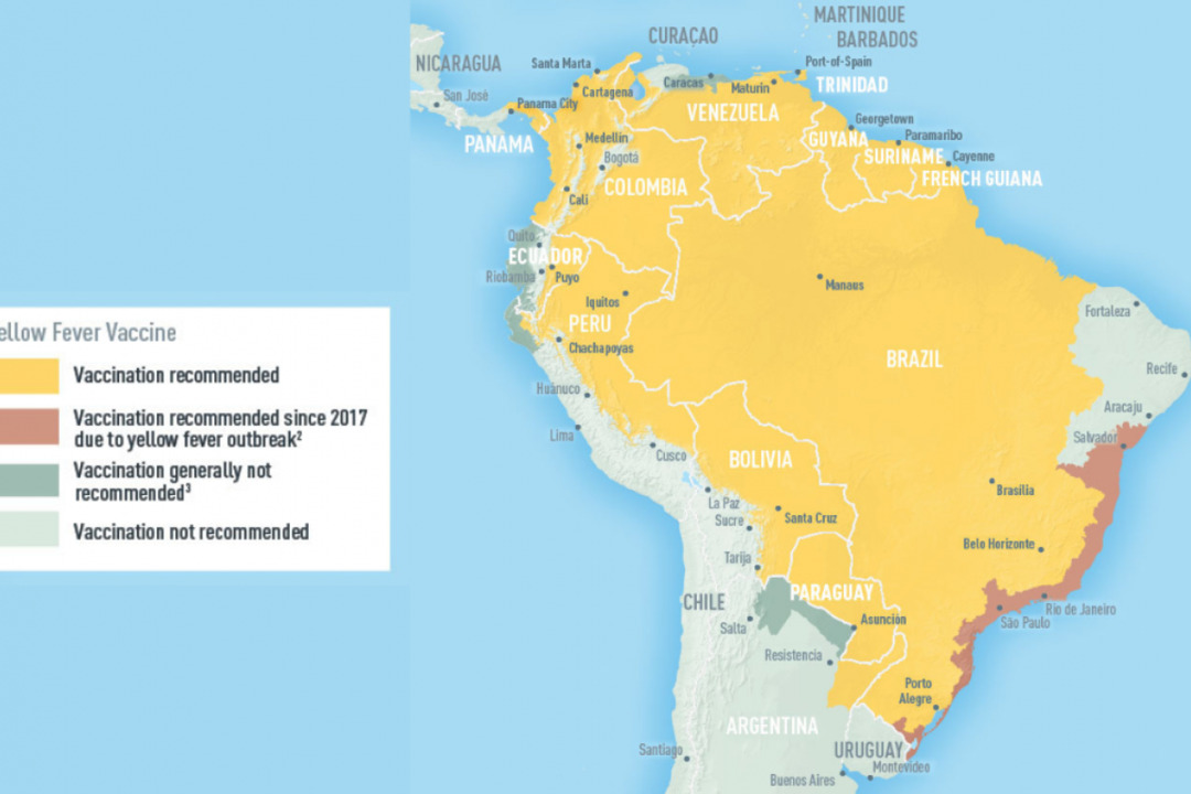 Costa Rica Confirms Imported Yellow Fever Case in Traveler from the U.S.