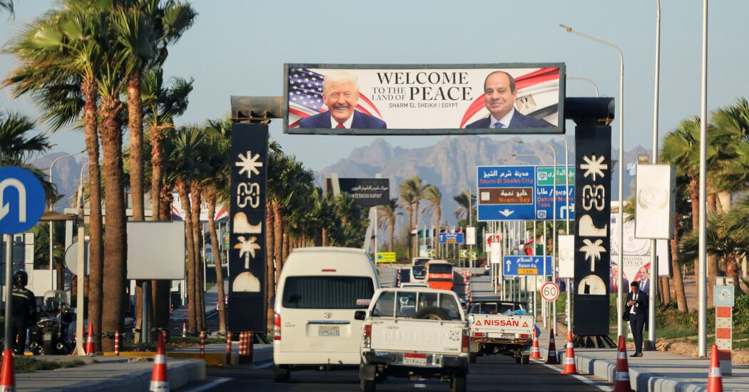 Trump and Egypt’s President to Host Sharm el-Sheikh Peace Summit