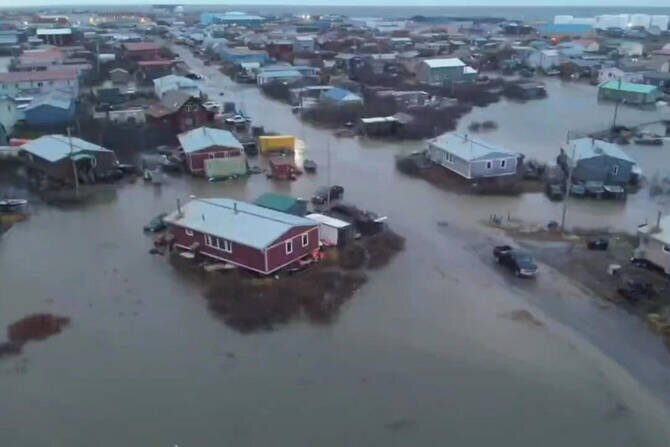 Alaska Evacuations Underway as Storm Damage Leaves Villages Devastated