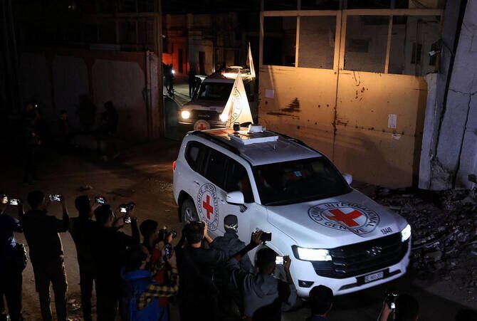 Red Cross Receives Remains of Two More Hamas Hostages for Israel