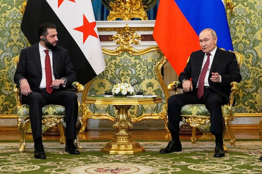 Syria’s Interim President Holds First Meeting with Putin Since Assad’s Fall