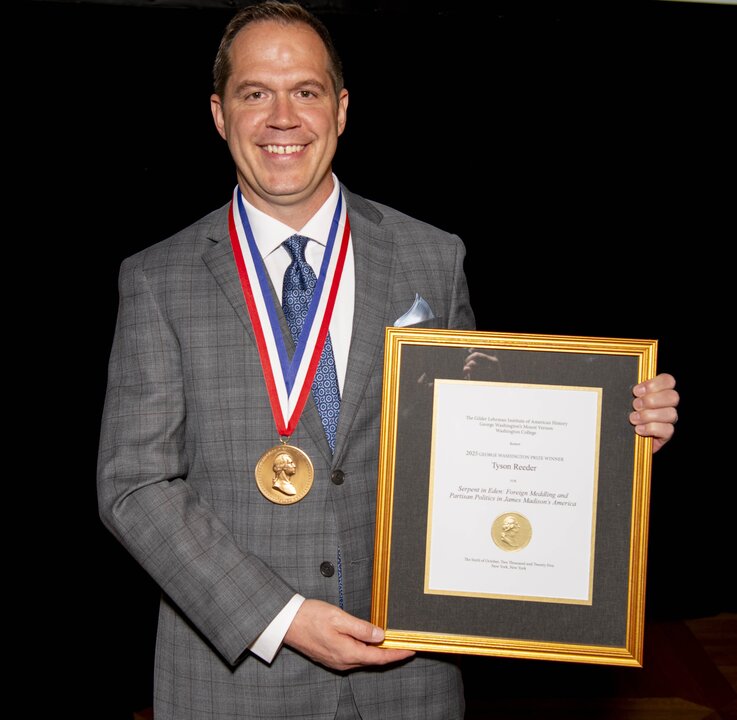 George Washington Prize Awarded to Historian Tyson Reeder