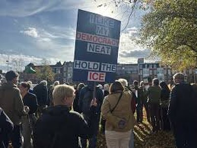 Hundreds Join 'No Kings' Protest in Amsterdam