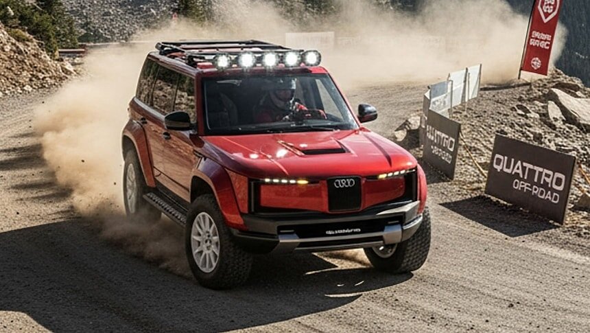 Audi’s New SUV Concept Spotted Testing Across Europe