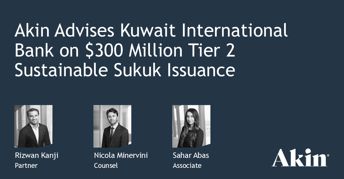 Kuwait International Bank Issues $300 Million Sustainable Sukuk