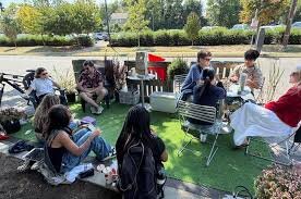 UK Students Transform Parking Spot into Pop-Up Green Space