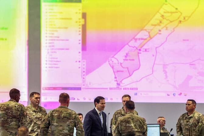 US Secretary of State Rubio Tours Israel's US-Led Center Overseeing Gaza Ceasefire