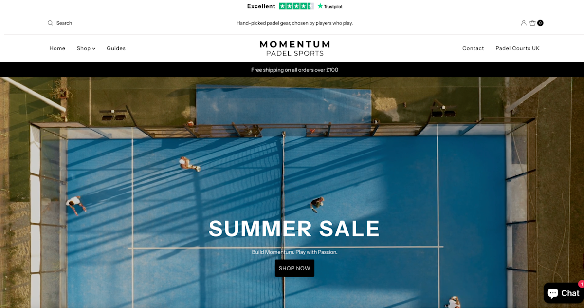 Momentum Padel Sports Launches UK E-commerce Platform Amid Nation’s Padel Boom