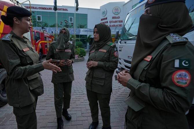 Pioneering Women in Pakistan's Firefighting Services