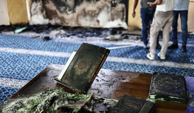 Palestinians Return for Prayers in West Bank Mosque After Attack