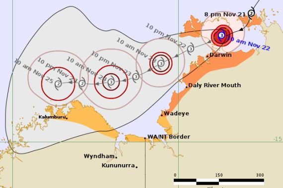 Australia’s Northern Territory Readies for Major Impact from Tropical Cyclone Fina