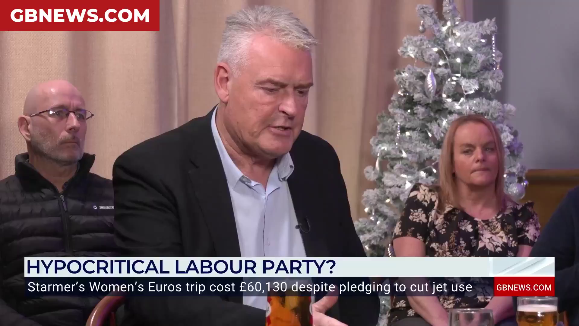 'We're chopping rainforests down to let these idiots go to talk about saving rainforests.' Lee Anderson MP Cai Wilsh clash on criticism of Keir Starmer and his Cabinet over their use of private jets to attend climate change conferences.
