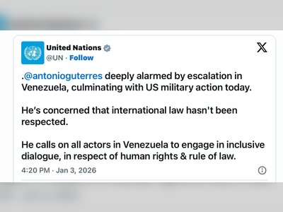 UN Secretary-General Voices Alarm Over Escalation Following U.S. Military Action in Venezuela