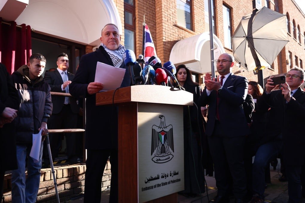 State of Palestine Embassy Officially Opened in London After UK Recognition of Palestinian Statehood