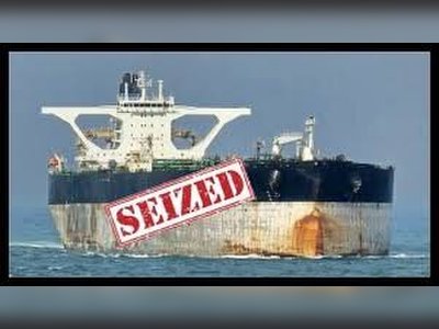 Vereinigte Staaten beschlagnahmen russischen Öl-Tanker bei Atlantik-Abfang.