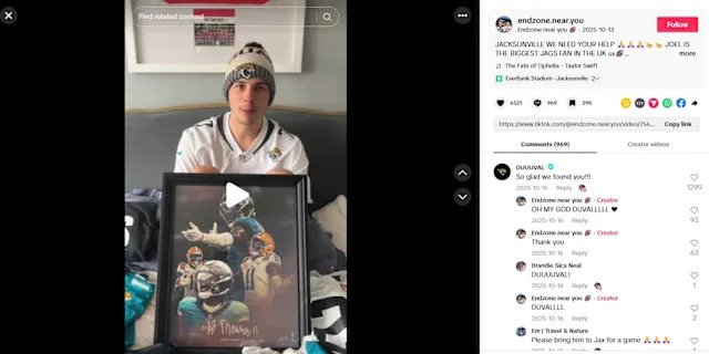 Two British Jaguars Superfans Rush to Florida After NFL Team Gifts Playoff Tickets