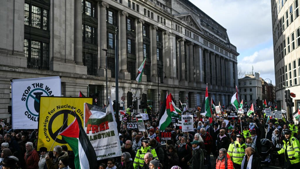 Veteran Campaigner Peter Tatchell Detained During Pro-Palestinian Protest in London
