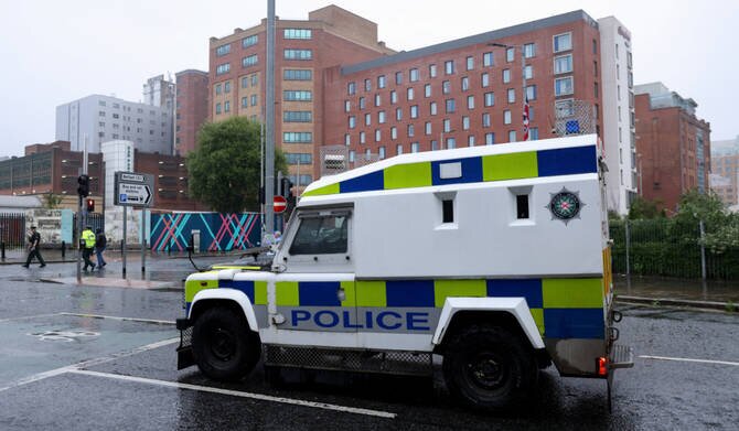 Car Explosion Outside Police Station in Belfast, Northern Ireland