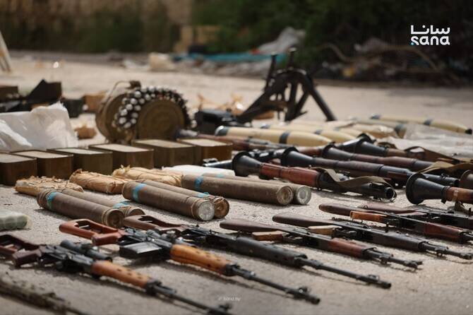 Syrian Authorities Dismantle 'Terrorist Cell' in Homs, Seize Large Cache of Weapons