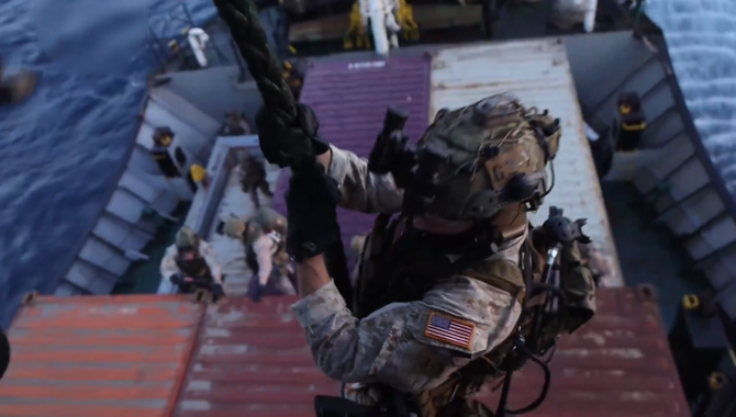 US Forces Board Ship Suspected of Heading to Iranian Port