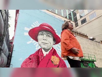 Washington mural in Chinatown links women’s suffrage and Chinese American history in a single public monument