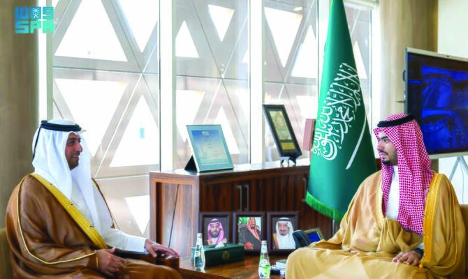 Saudi Arabia's Diriyah Governor Receives Qatari Ambassador