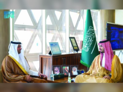 Saudi Arabia's Diriyah Governor Receives Qatari Ambassador
