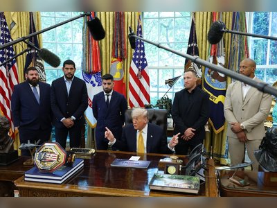 Trump mixes UFC spectacle with Iran diplomacy claims during Oval Office appearance