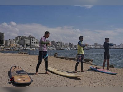 Surfers in War-Torn Gaza Find Rare Moments of Joy